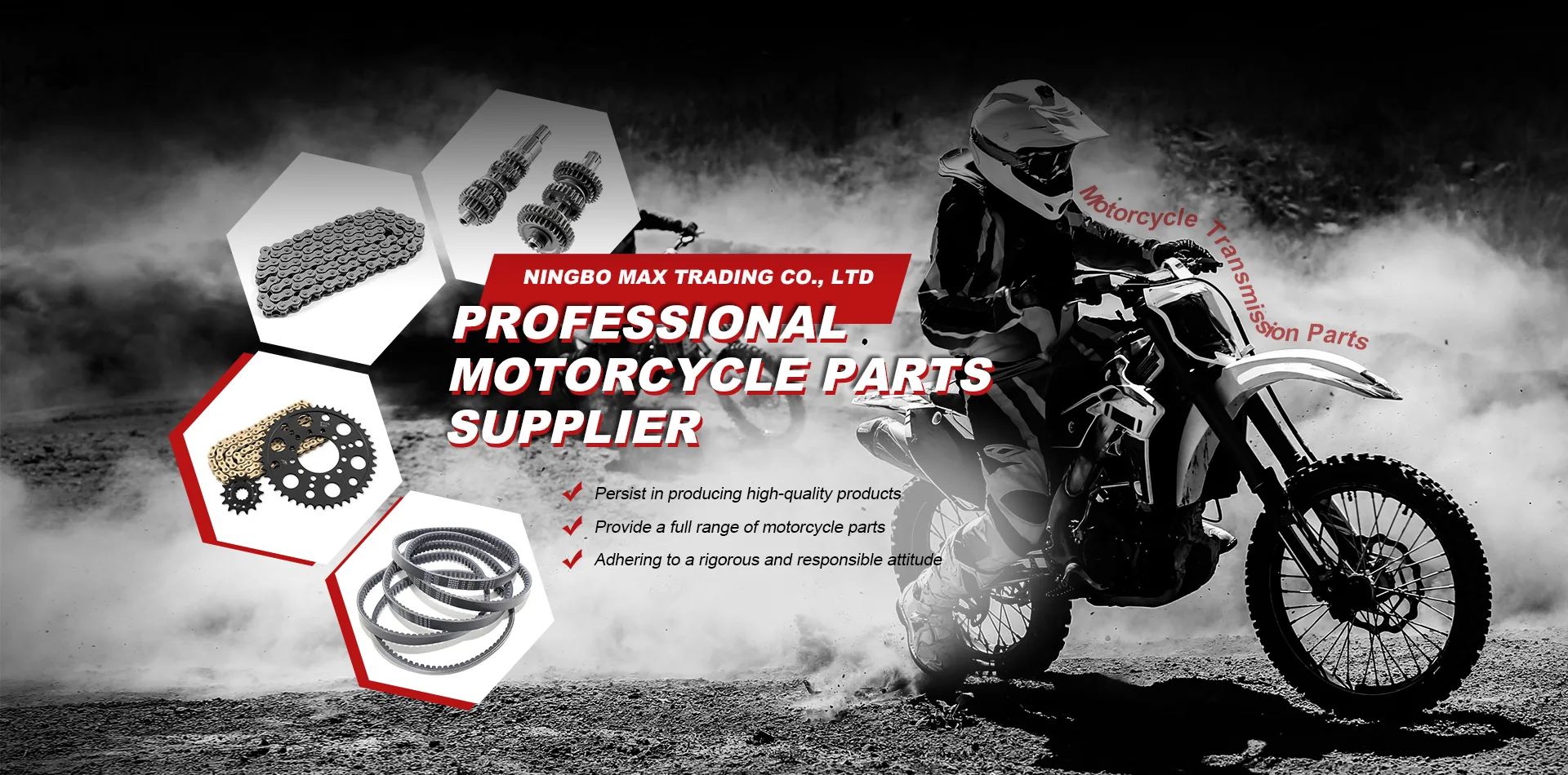 Fournisseur de pièces de transmission de moto durables