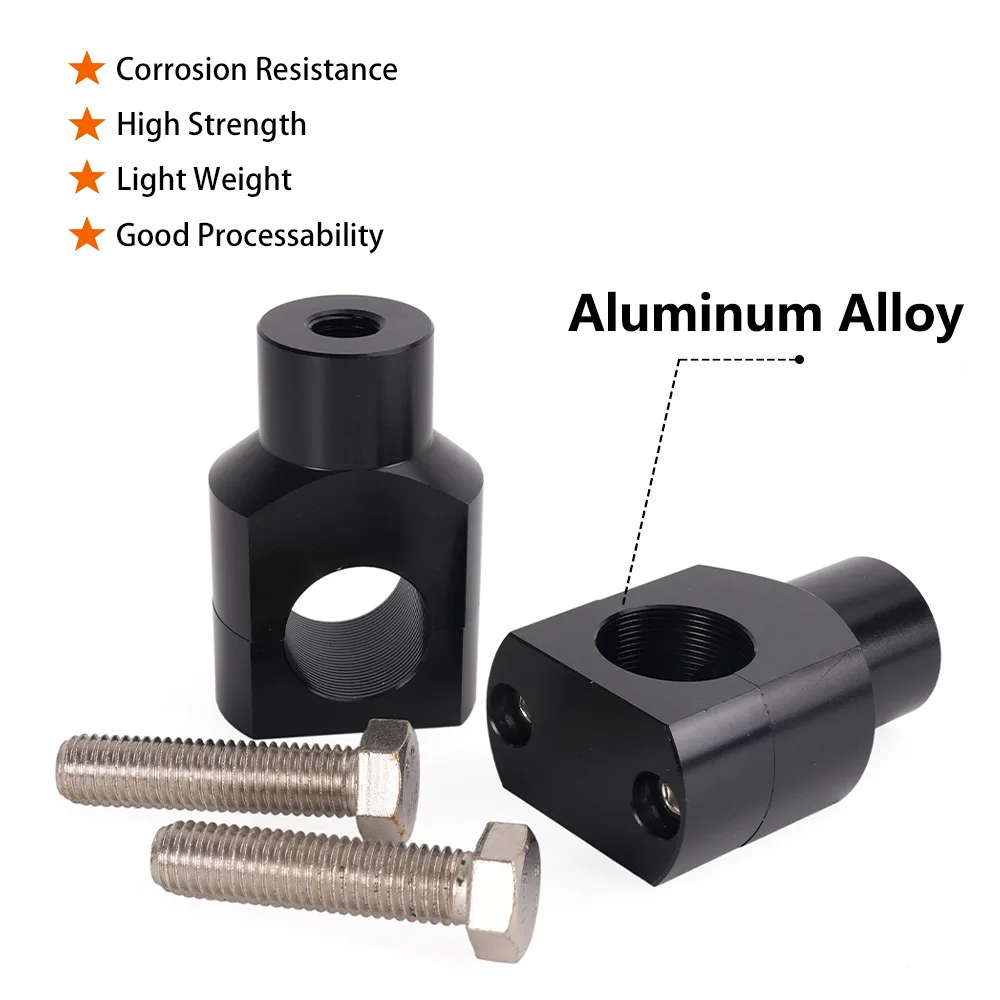 Universal CNC Aluminum Handle Bar Risers 25mm